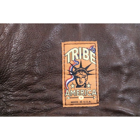 Tribe America Crossbody Waist Bag Fringe Brown Leather - Picture 6 of 10